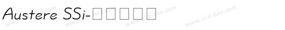 Austere SSi字体转换